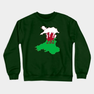 Wales Rugby Fan Baner Cymru Dragon Crewneck Sweatshirt